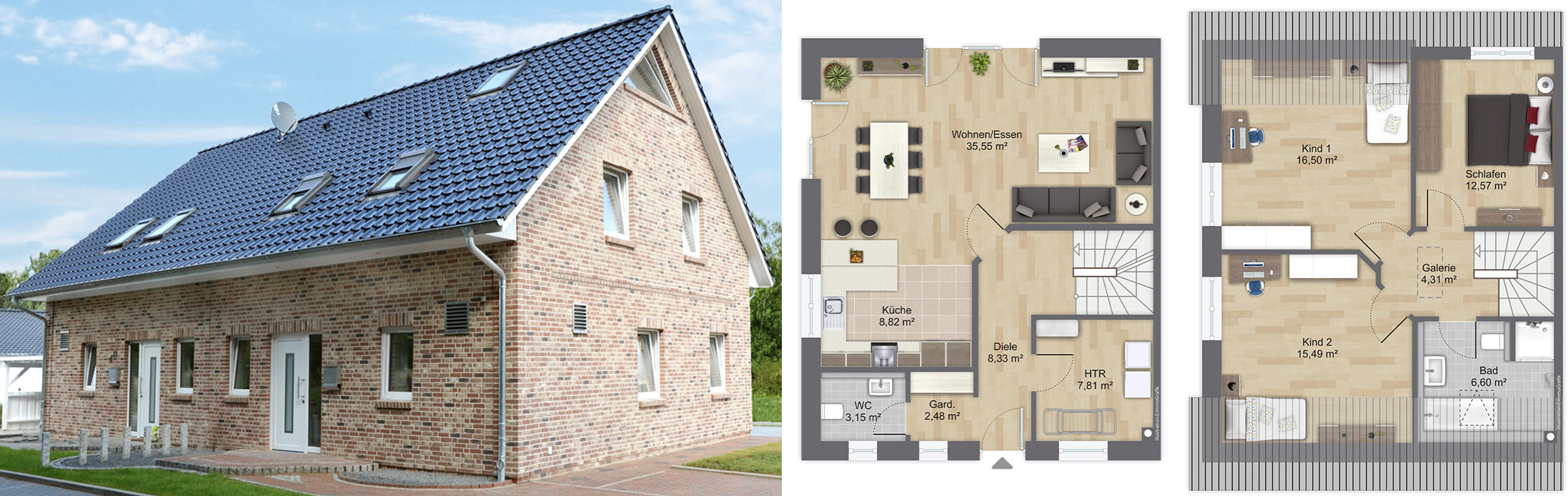 Wedel – Ansgariusweg | Doppelhaus | Baujahr 2020